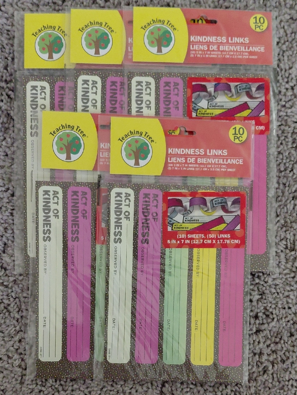 (5) Teaching Tree Kindness Links - Multi Color Pack